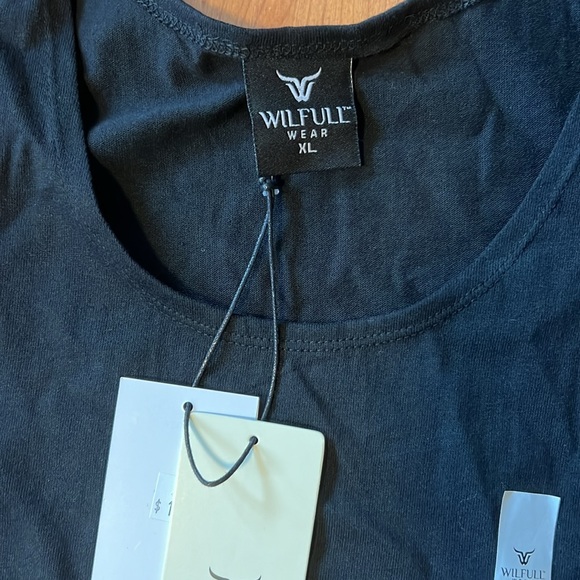 NWT Wilfull Wear black tank top- Size XL - Picture 2 of 6